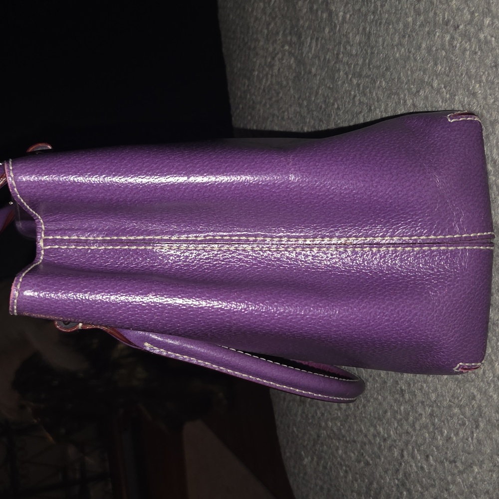 Kate Spade Purple Pebbled Leather Tote - Picture 6 of 12